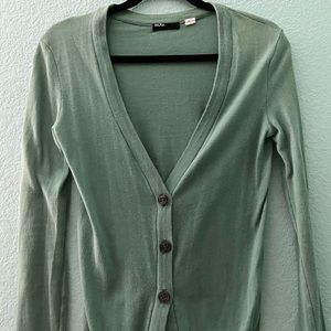 BDG green cardigan, size XS